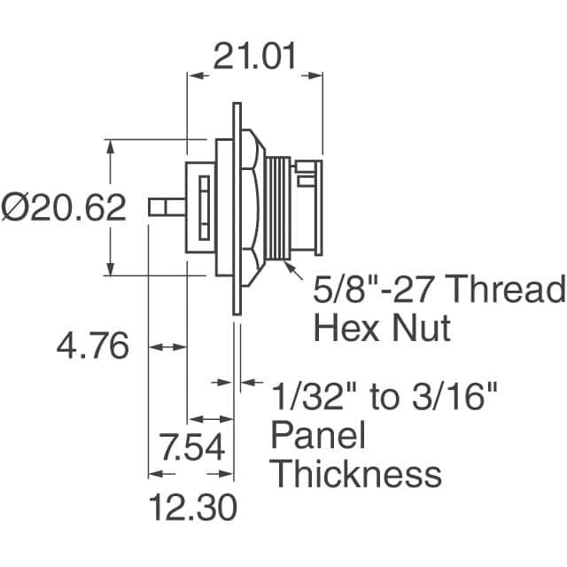 EN3P4FX Switchcraft Inc.  Conjuntos de conectores circulares